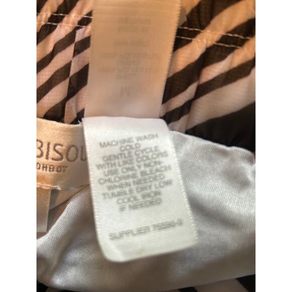 VGUC Bisou Bisou Women's Size M/L Two Piece Set Dressy Semi Sheer Animal Print - Picture 6 of 7